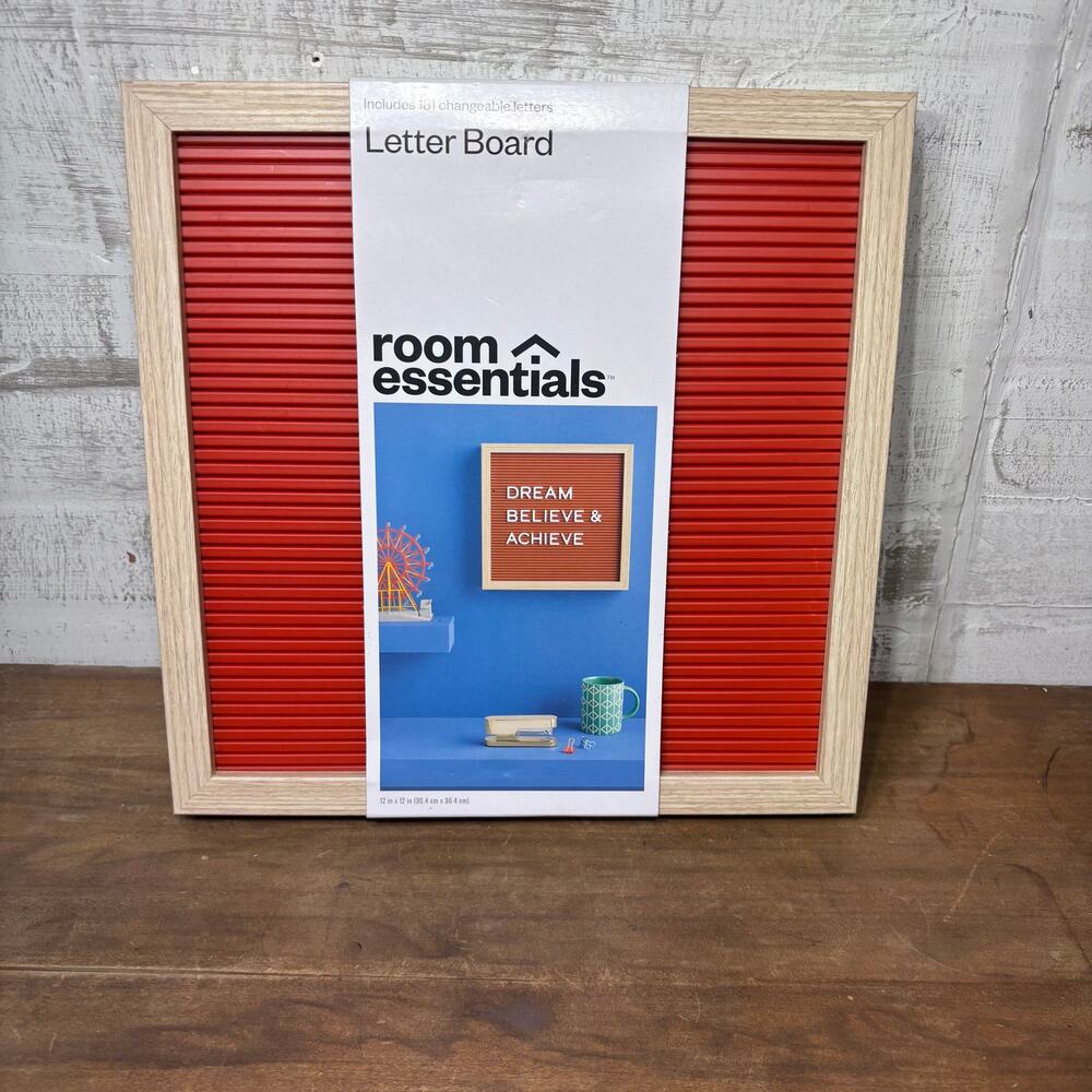 New Red/Orange Letter Board In box